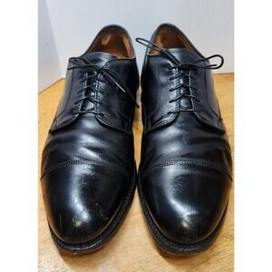 Alden 971 Oxfords Size 12 Black Leather Cap Toe Made USA Needs Refurbished